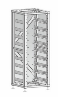 Deye Bos-G 3U batterij rack (laag)